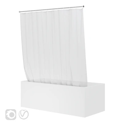 Shower curtain and bathtub Knief shape 70 — View 5