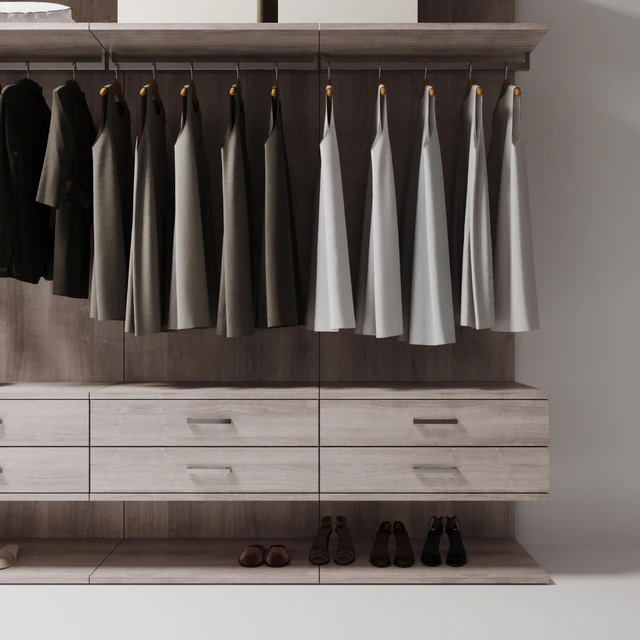 wardrobe with clothes — Descargar