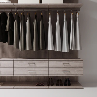 wardrobe with clothes — Ver 2