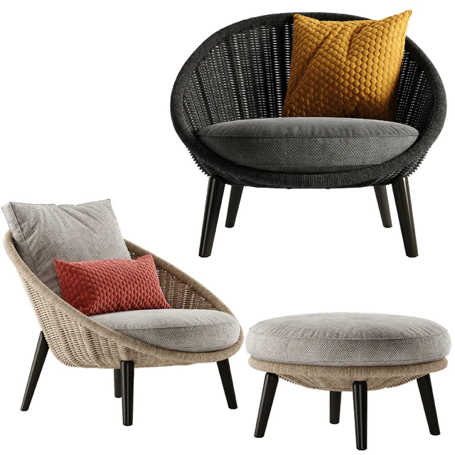 Minotti Lido Cord armchair — Descargar
