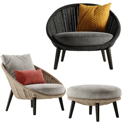 Minotti Lido Cord armchair — Ver 1