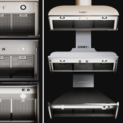 Kitchen Appliances Smeg Hoods Set 1 — Ver 1