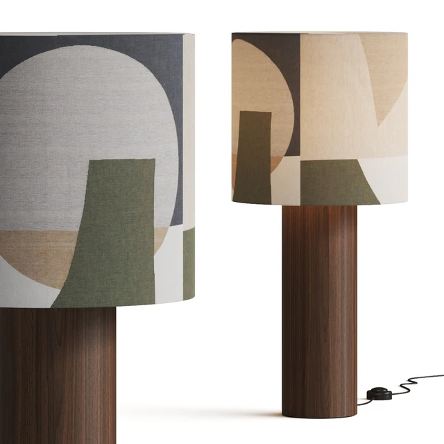 Ferm Living Post Floor Lamp Entire Lampshade — Download