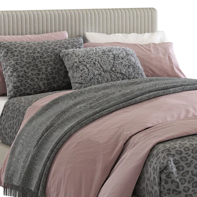 Roar / Rabbit Pleated Upholstered Bed 218 — Ver 4