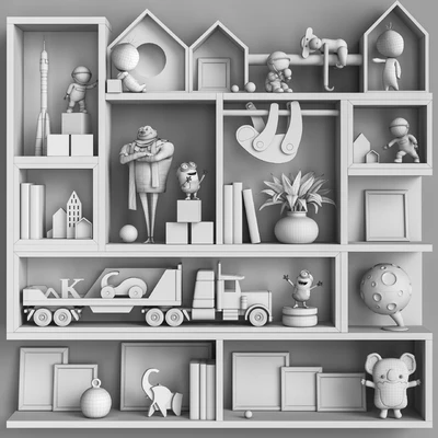 Toys , decor and furniture for nursery 120 — Ver 4
