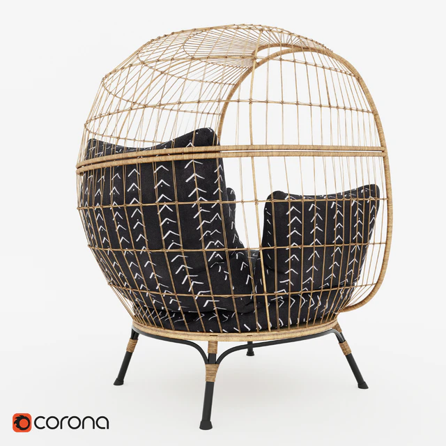 Southport Vee Striped Egg Chair — Скачать
