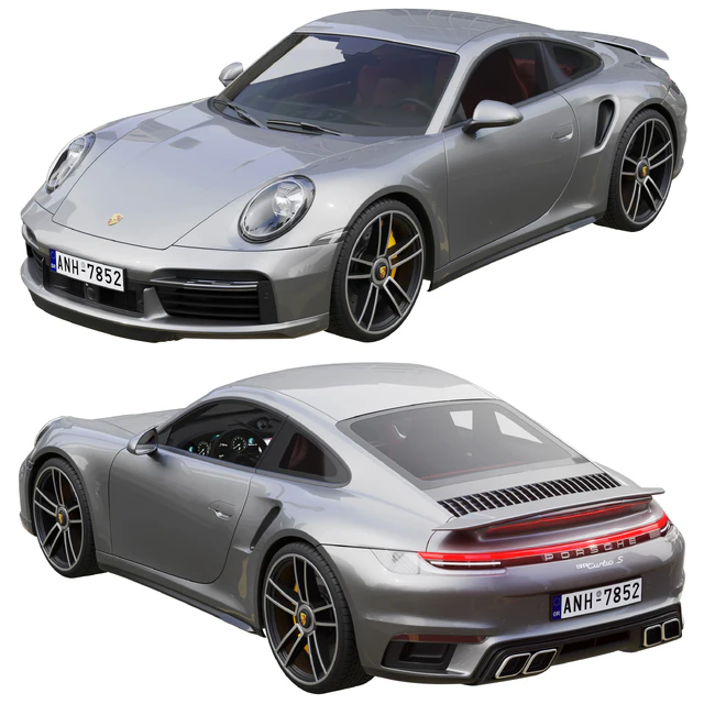 Porsche 911 Turbo S 2021 — Скачать