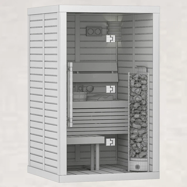 Финская сауна Sawo Glass Front — Скачать