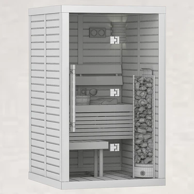 Финская сауна Sawo Glass Front — Вид 2