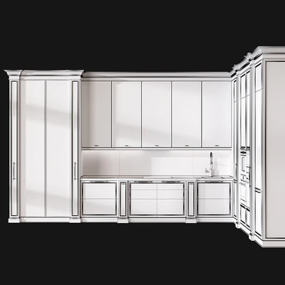 Kitchen in neoclassical style 82 — Ver 2