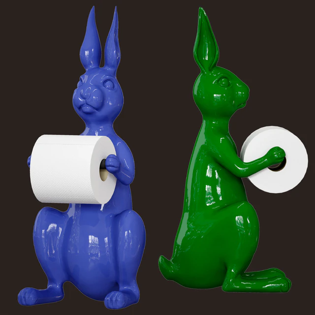Hare / Rabbit - Toilet roll holder — Descargar