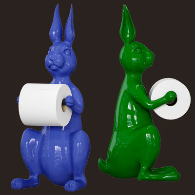 Hare / Rabbit - Toilet roll holder — Ver 4
