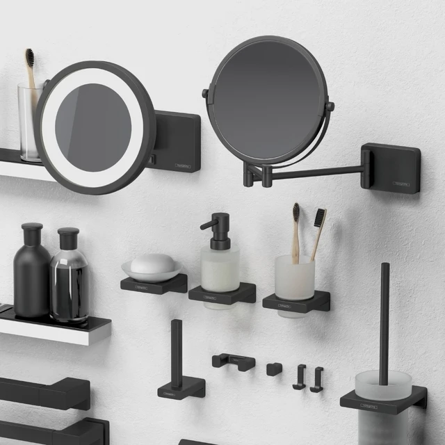 Hansgrohe set of bathroom accessories and decor — Descargar