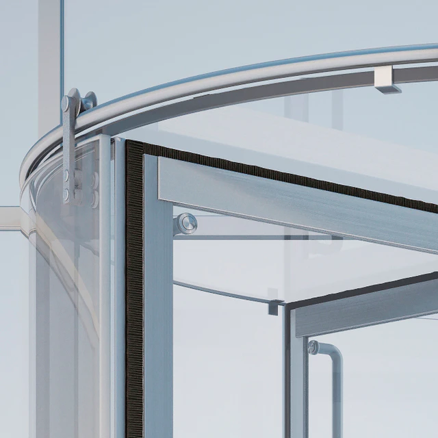 Revolving door Dorma KTV atrium — Descargar