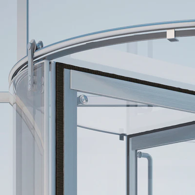 Revolving door Dorma KTV atrium — Ver 2