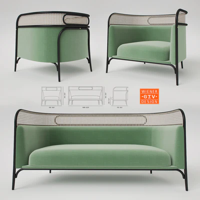Gebruder Thonet Vienna Targa Lounge and Sofa — Ver 2