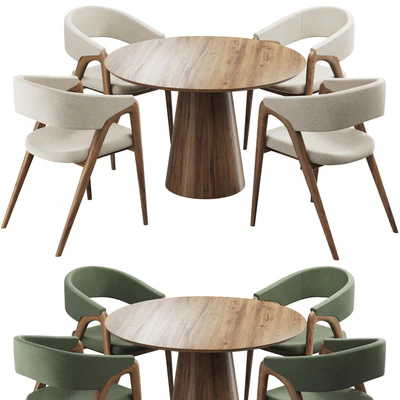 Dining chair and table217 — Ver 1
