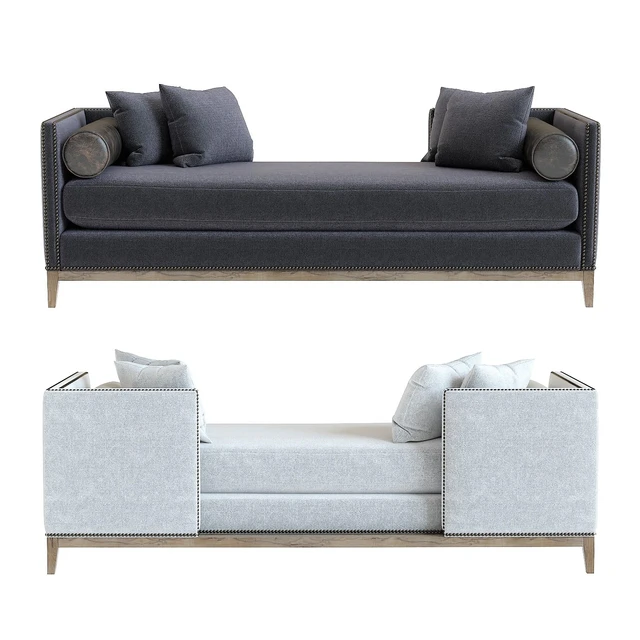 West Elm Nailhead Double Chaise — Descargar