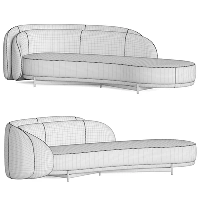Layered back sofa — Ver 3