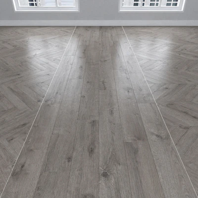 Parquet Oak gray, 3 types: herringbone, linear, chevron. — descargar