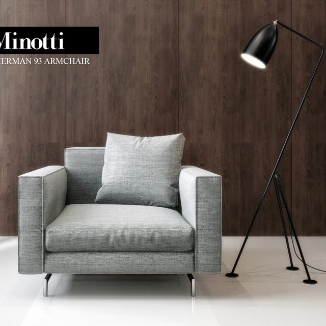 Minotti Sherman 93 Arm chair — Скачать