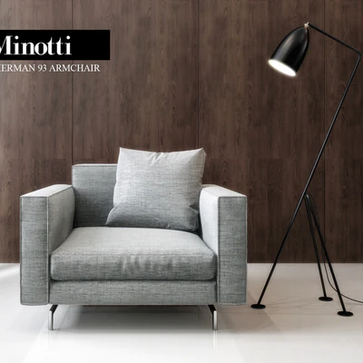 Minotti Sherman 93 Arm chair — Скачать