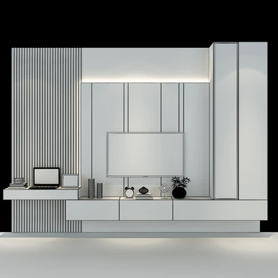Modern TV Wall set185 — Вид 2