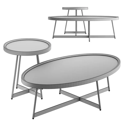 Nordic living room solid wood coffee table — Ver 3