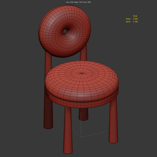 Chair with bouclé fabric Grand Cairo — Descargar