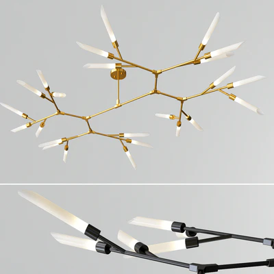 Led Nordic & Rotatable Branch Tube Chandelier — Вид 2