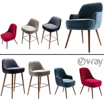 375 Walter Knoll Counter, Bar Stool, Dining & Side Chair — Вид 1