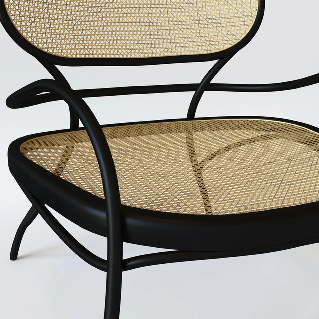 Lehnstuhl Low armchair - / Wood & teak - Wiener GTV Design — Скачать