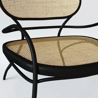 Lehnstuhl Low armchair - / Wood & teak - Wiener GTV Design — Вид 3
