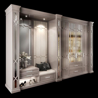 Wardrobe hallway composition set 03 — Ver 3