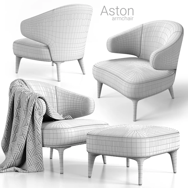 Armchair Minotti Aston 2 — Скачать