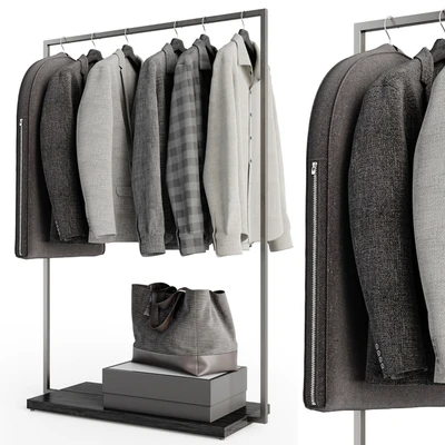 Rack with clothes 01 — Ver 1