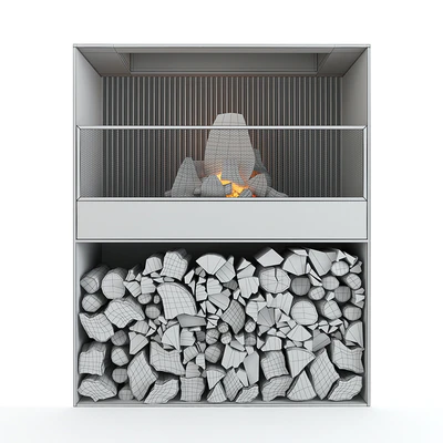 Fireplace modern — Вид 2