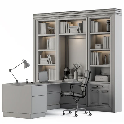 Office Furniture - T-Desk Manager Set 28 — Вид 2
