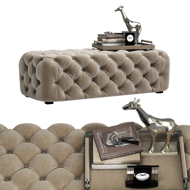 Zgallerie Jules Tufted Bench — Скачать
