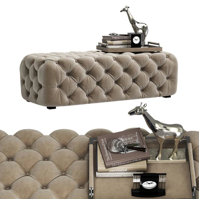 Zgallerie Jules Tufted Bench — Вид 1