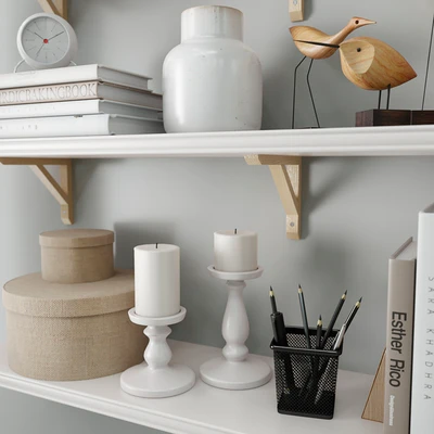 Shelves Bergshult / Sandshult (ikea) with Decorative Filling — Ver 2
