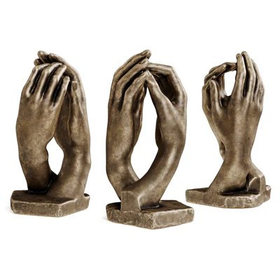 Hands Rodin sculpture — Ver 3