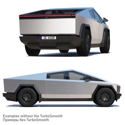 Tesla Cybertruck mid-poly — Ver 3