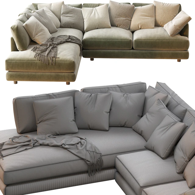 Haven 2-Piece Terminal Chaise Sectiona — Descargar