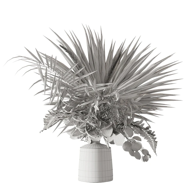 Green bouquet with palms — Descargar