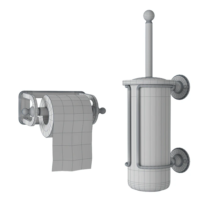 Arcade Paper roll and china brush holder — Скачать