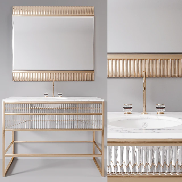 Academy white marble Console by Oasis Group — Скачать