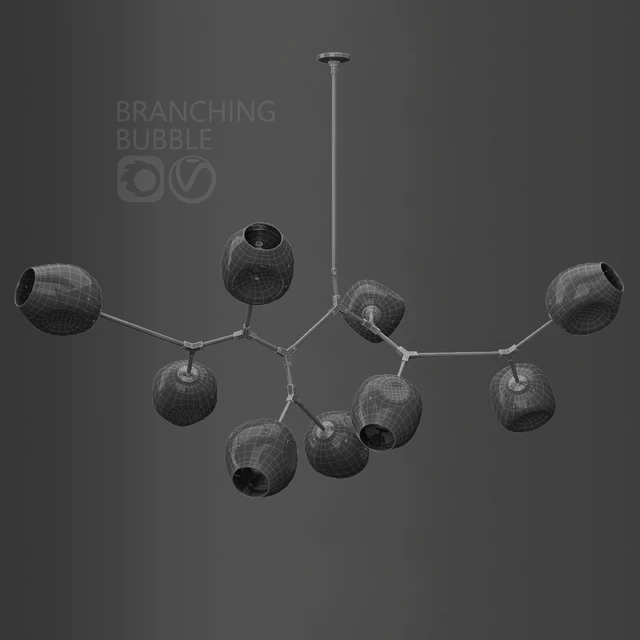 Branching bubble 9 lamps — Скачать