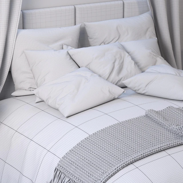 Set of bed linen with decor — Descargar