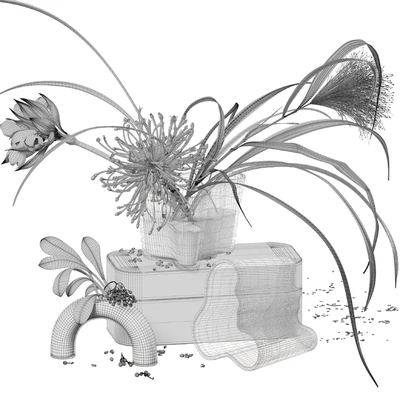 Decor set 047 with green plants AALTO VASE — Вид 4